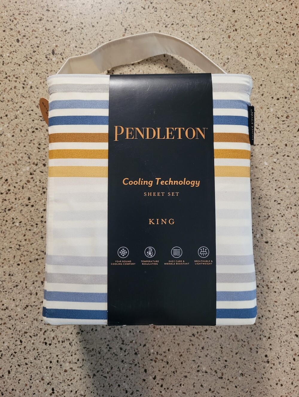 Pendleton King Cooling Technology Bedsheet Set Year Round Comfort 15"Deep Pocket